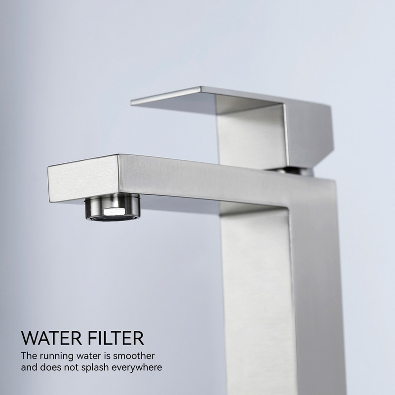 SLY Stainless Steel Bathroom Centerset Single Hole Bathroom Faucets