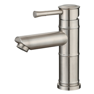SLY Brushed Nickel High Quality Brass Making Basin Faucet Bathroom Cabinet Wash Basin Hot And Cold Faucet