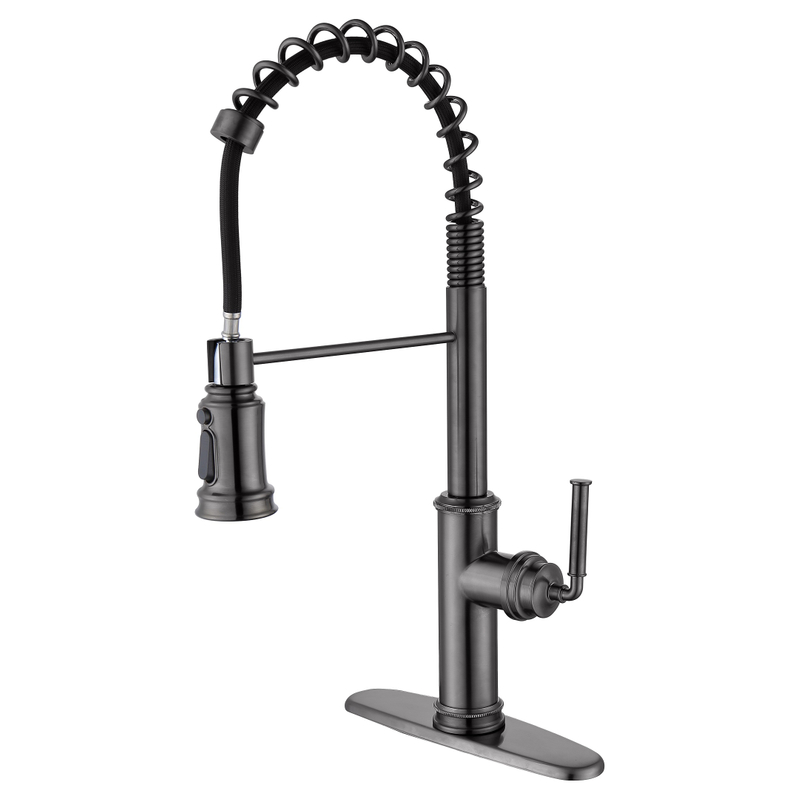 SLY Matte Black Unique Novel Design Single Handle Kitchen Faucet