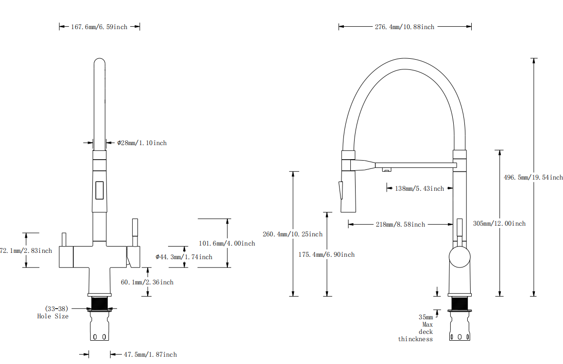  Pure Water Kitchen Faucet