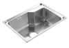 Brushed Nickel Square Kitchen Sink