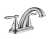 SLY Dual Handle 4-inch Center Set Faucet Chrome Rod Bathroom Faucet