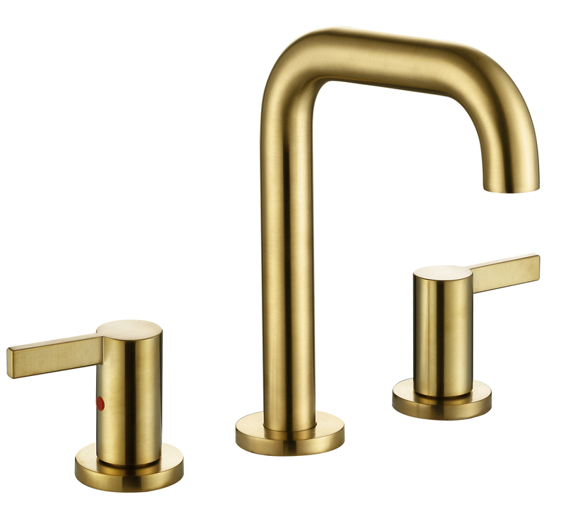 SLY 8 Inch Widespread Brass Bathroom Sink Faucet Wash Basin Sink Mixer Tap Faucet