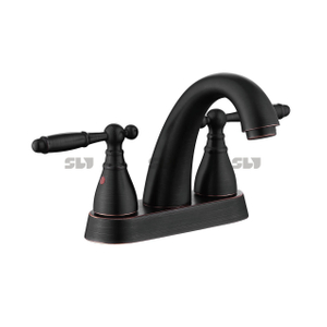 SLY Two Handle Centerset Basin Three-hole Faucet Bathroom Basin Faucet Water Tap