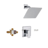 SLY Shower Faucet Wall Mounted Shower Mixed Faucet System Set