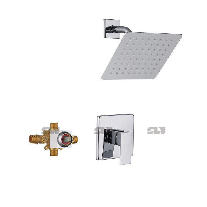 SLY Shower Faucet Wall Mounted Shower Mixed Faucet System Set