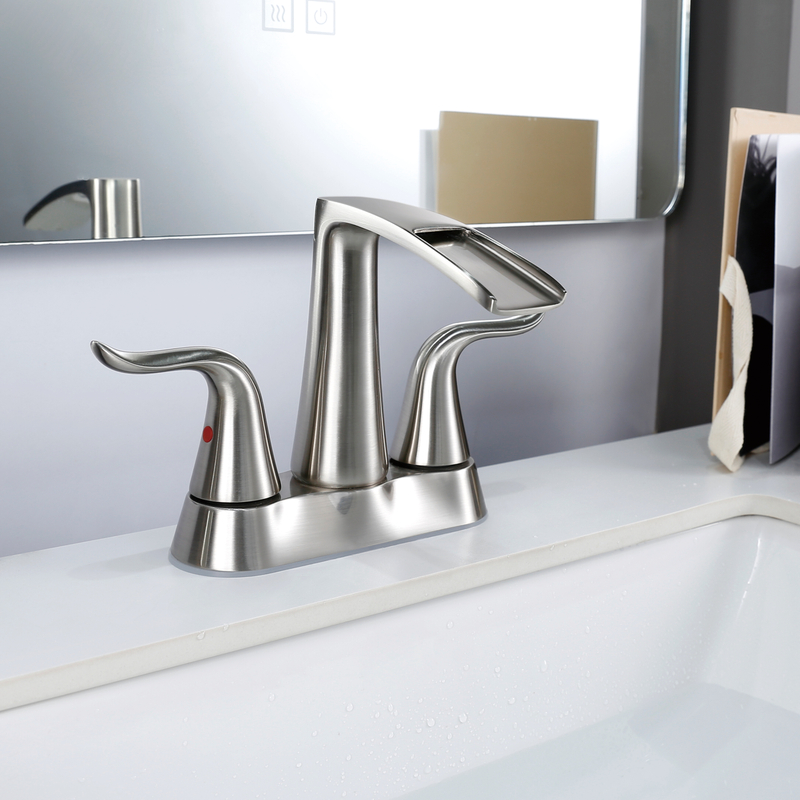 Factory Wholesaler Double Handle Bathroom Faucet Water Faucet Home Sink Faucet 