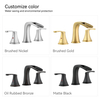 SLY Modern Brushed Gold Mixer Bathroom Basin Sink Faucet Contemporary Two Handle Water Taps