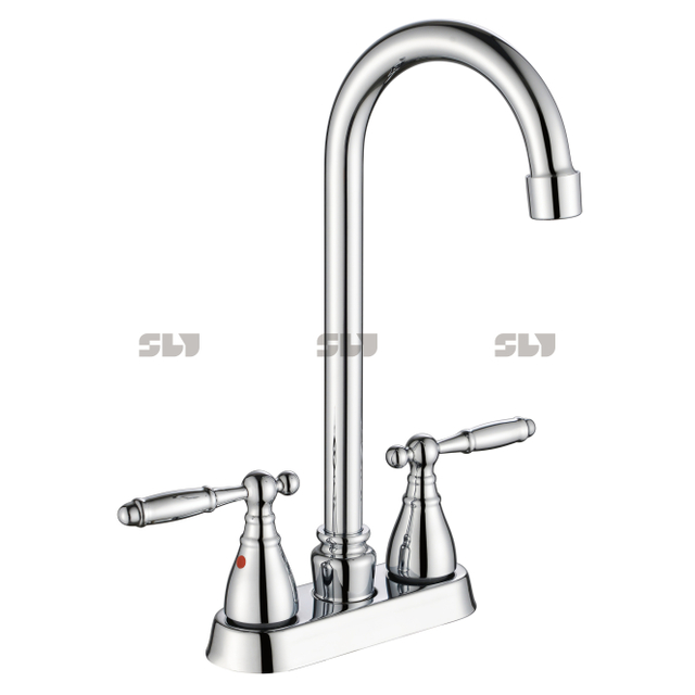2022 Brushed Nickel Bathroom Kitchen Faucet 4 Inch Vanity Sink Faucet