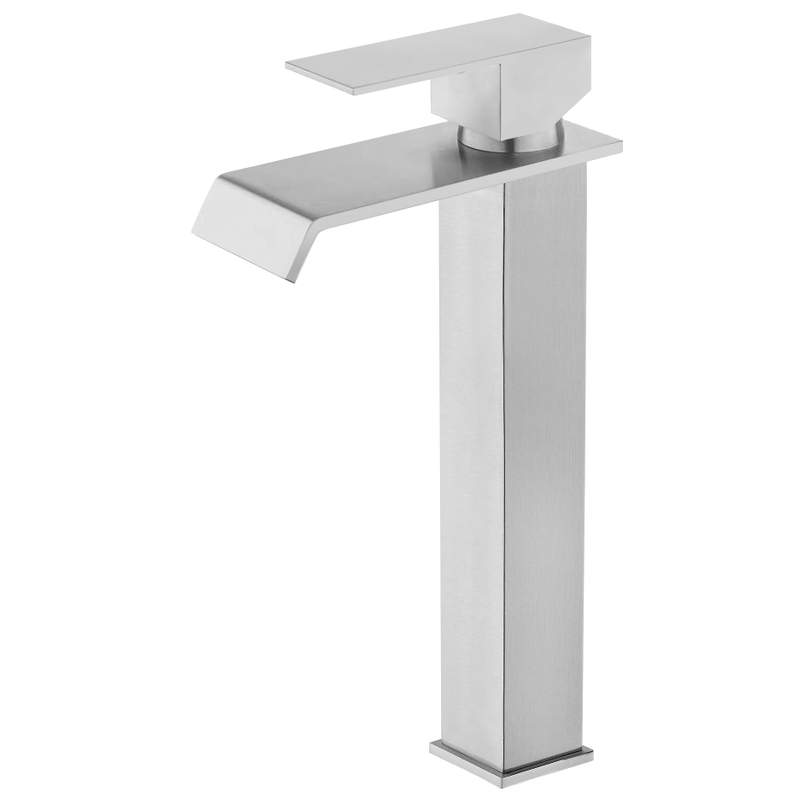 SLY Brass Matte Black Single Hole Mounted Brass Hot And Cold Water Bathroom Faucet Mixer