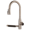 SLY Brushed Nickel Modern Single Handle Deck Mounted Pull-Out Kitchen Faucet