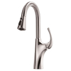 SLY Brushed Nickel Pull-down Kitchen Faucet Single Hole Fitted Hot And Cold Mixed Kitchen Taps