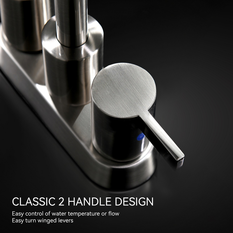SLY Zinc Brushed Nickel Bathroom Sink Mixer Water Tap Washroom Basin Mixer Faucet Tap