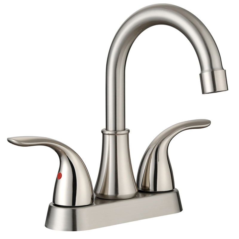 SLY Bathroom Faucet Brushed Nickel Bathroom Sink Faucet Vanity Faucet