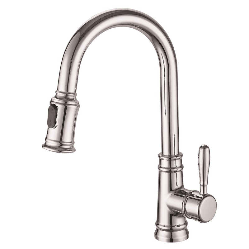 SLY Chrome High Quality Modern Design Pull Down Sprayer Kitchen Mixer Tap Faucet
