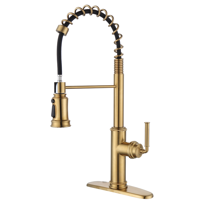 SLY Matte Black Unique Novel Design Single Handle Kitchen Faucet