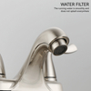 SLY Double Handle Double Hole Centerset Lavatory Faucet Bathroom 4 inch Basin Faucet