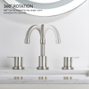 SLY CUPC Double Handle Faucet Basin Widespread Face Basin Faucet 