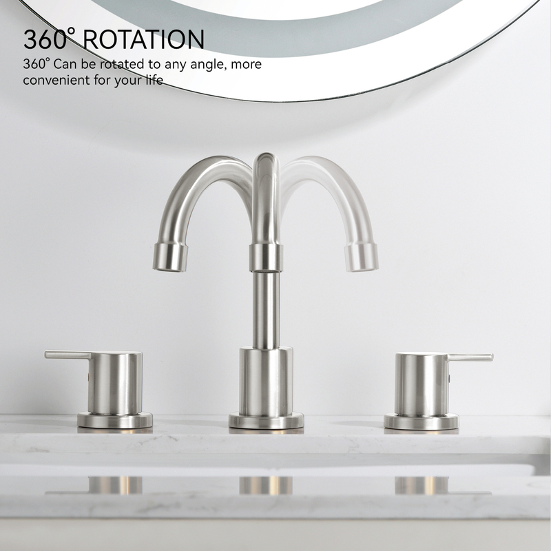 SLY CUPC Double Handle Faucet Basin Widespread Face Basin Faucet 