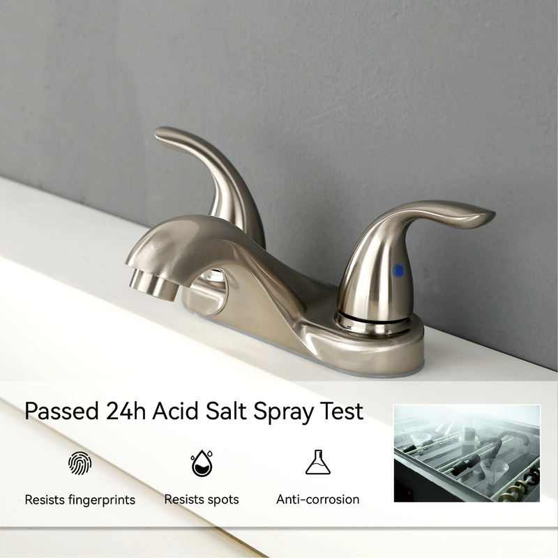SLY Brushed Nickel New Design Luxury Bathroom Taps Mixer Sink Faucet
