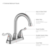SLY Double Headed Handle Basin Faucet Bathroom Faucet