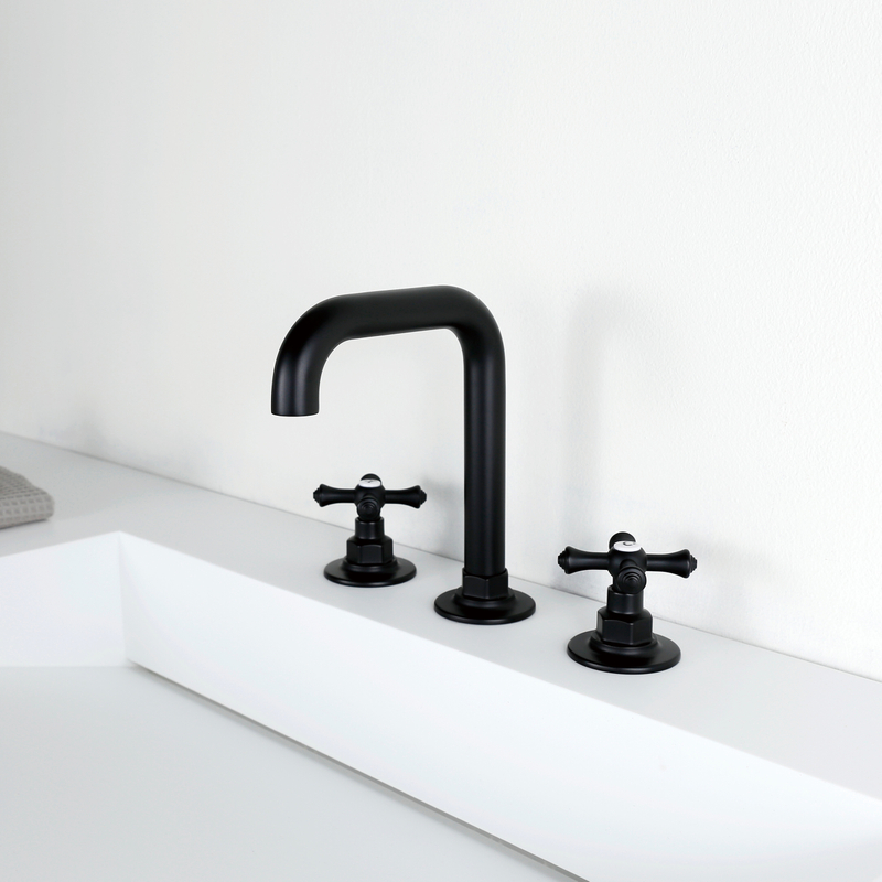 High Quality 3 Holes Double Handle Bathroom Faucet Sink Mixer Taps