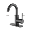 SLY Modern CUPC Bathroom Basin Faucet Deck Mounted Single Chrome stainless steel Toilet Mixer Basin Faucet 