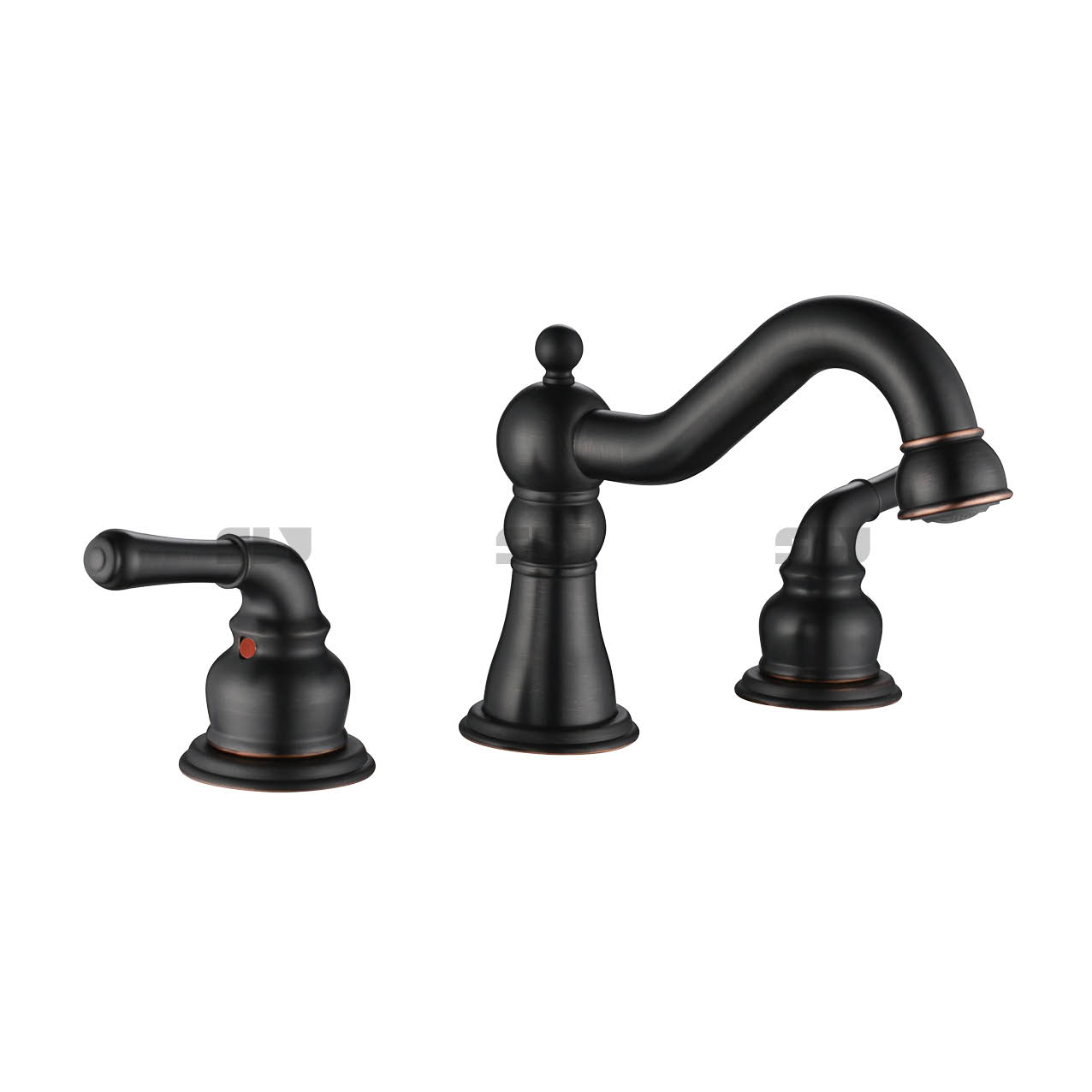 SLY Luxury Double Handle Sink Basin Faucet Bathroom Wash Face Basin Faucet 