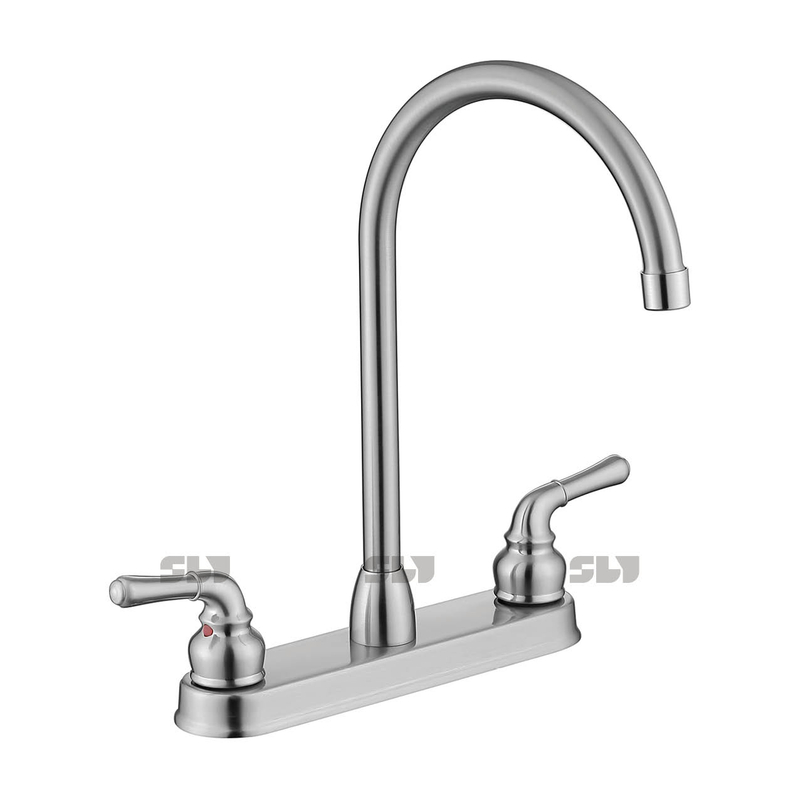 SLY Deck Mounted Two Handles 8 Inch Kitchen Faucets