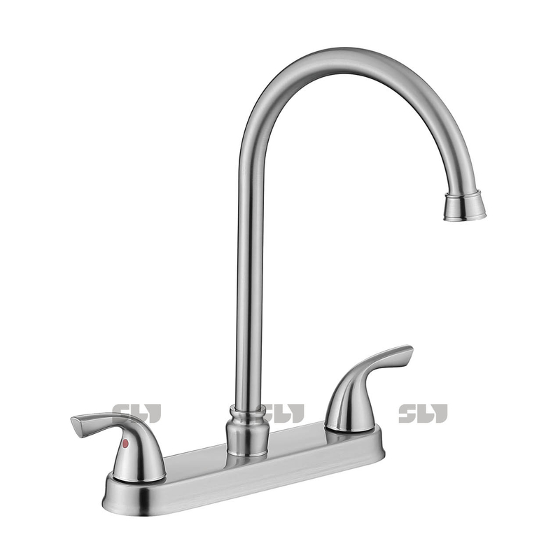 SLY Hot And Cold Tbathroom Faucets Brushed Nickel Copper Bathroom Faucet