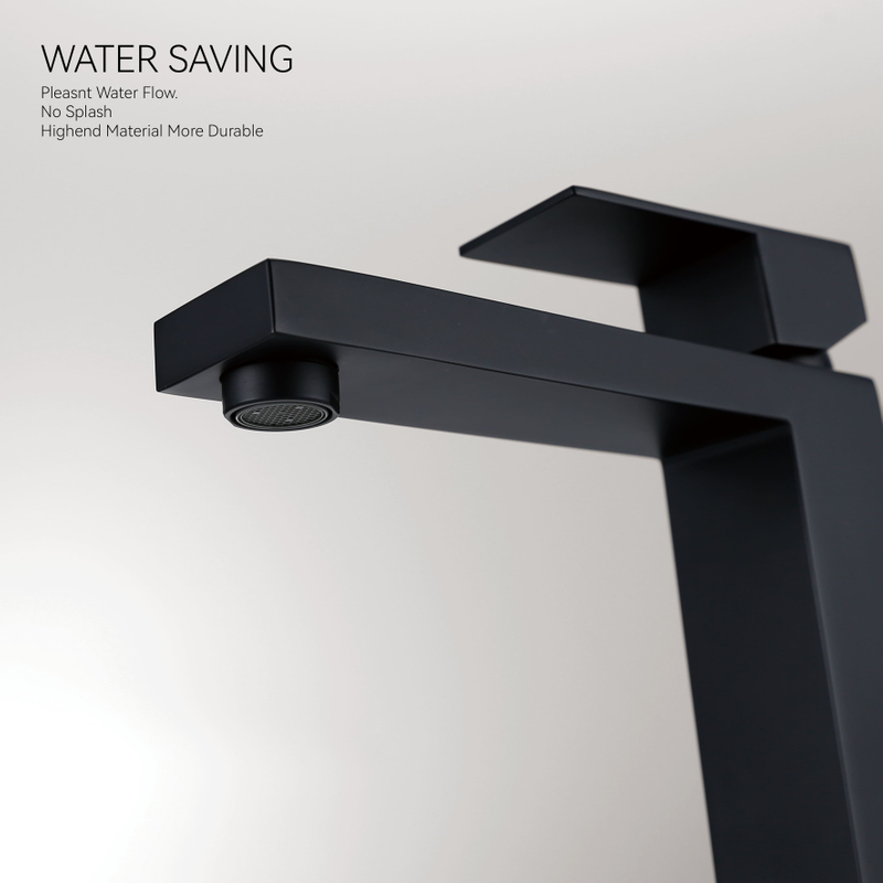 SLY Brass Black Best Quality Brass Single Hole Basin Faucet Hot And Cold Water Mixer Bathroom