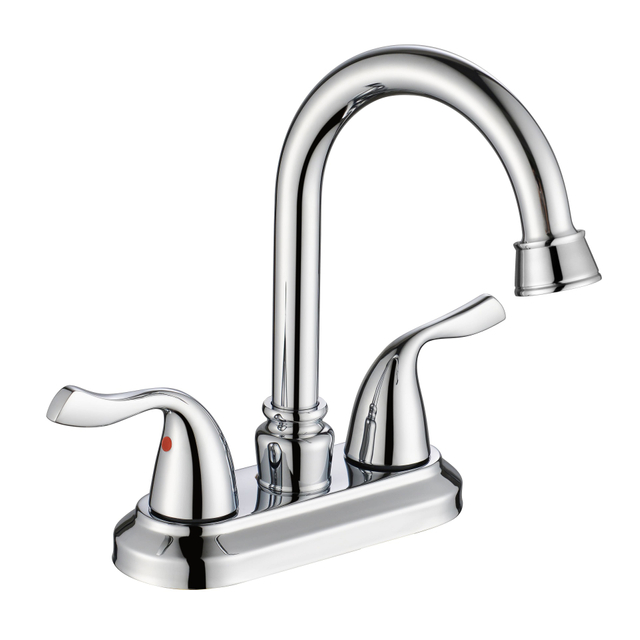 SLY Zinc Chrome New Design Dual Control Bathroom Basin Faucet Cold Hot Water