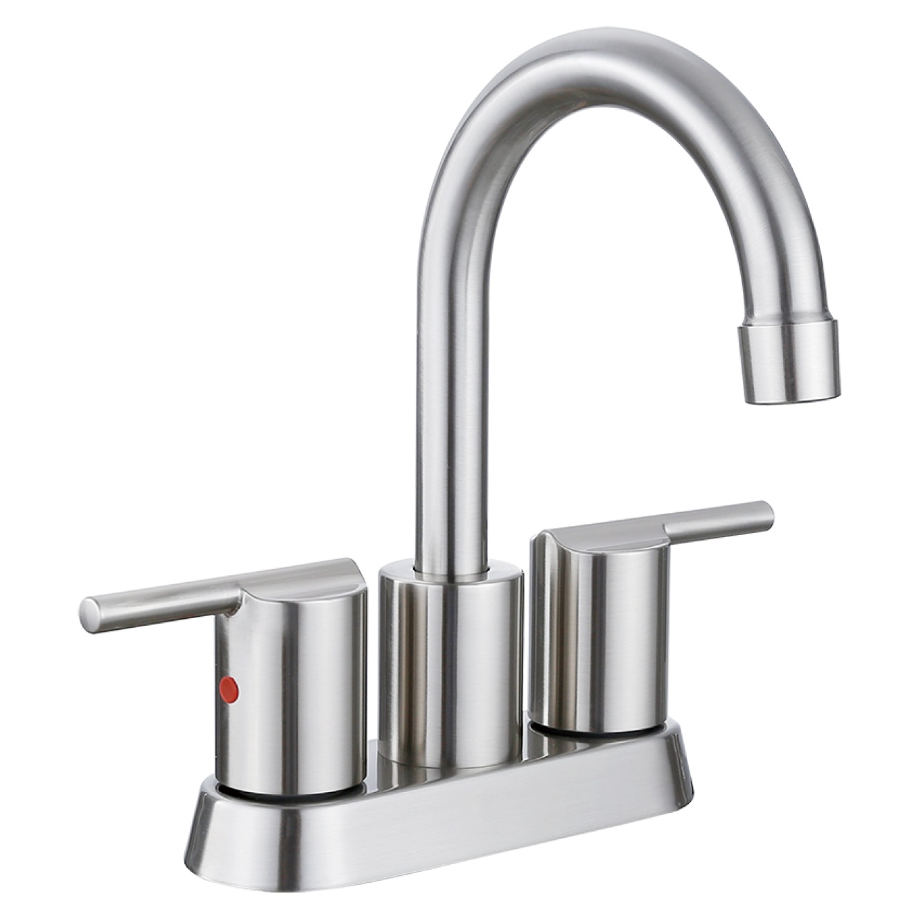 SLY Brushed Nickel Low Power Water Control Consumption Basin Bathroom Faucet