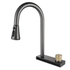 SLY Brushed Gun Metal Centerset Kitchen Faucets Adjustable Flexible Kitchen Faucet Tap