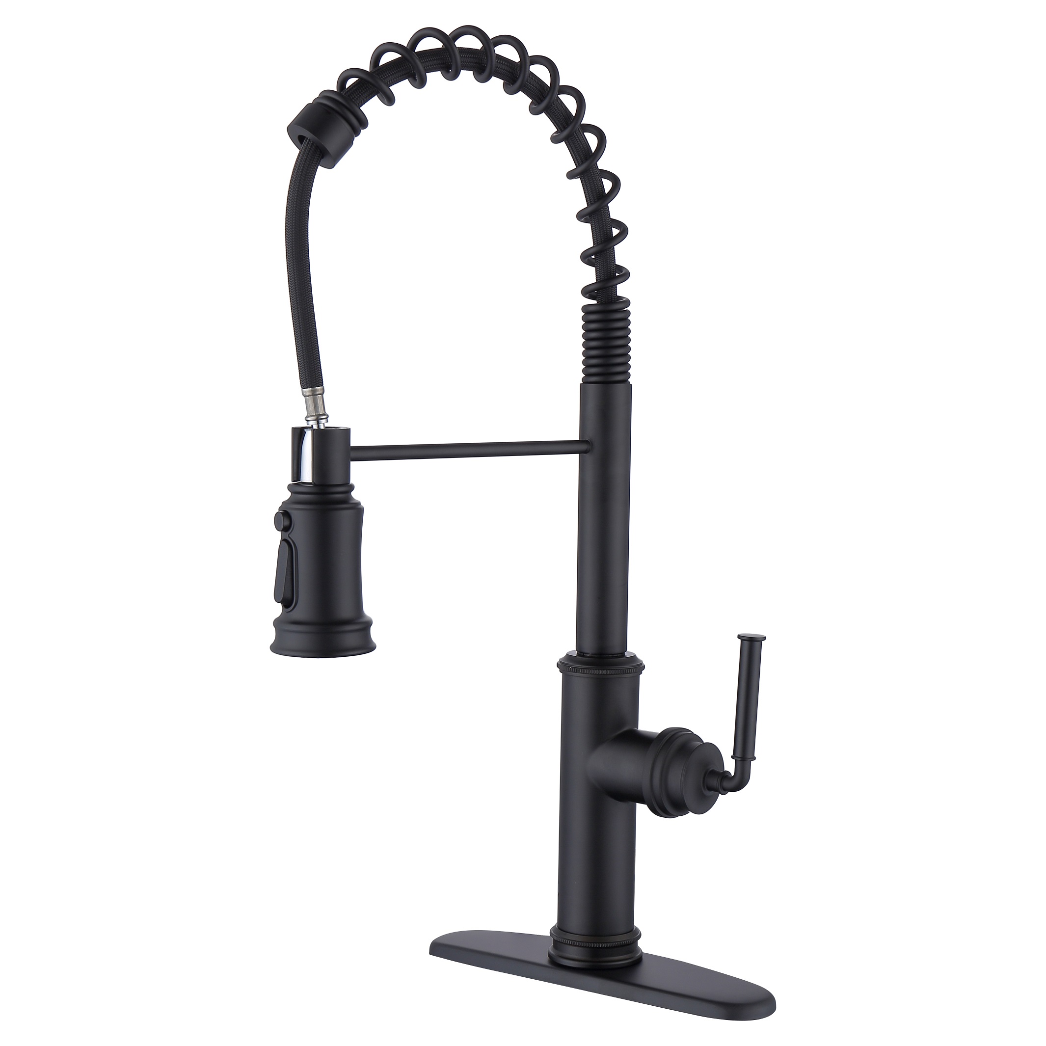 SLY Matte Black Unique Novel Design Single Handle Kitchen Faucet