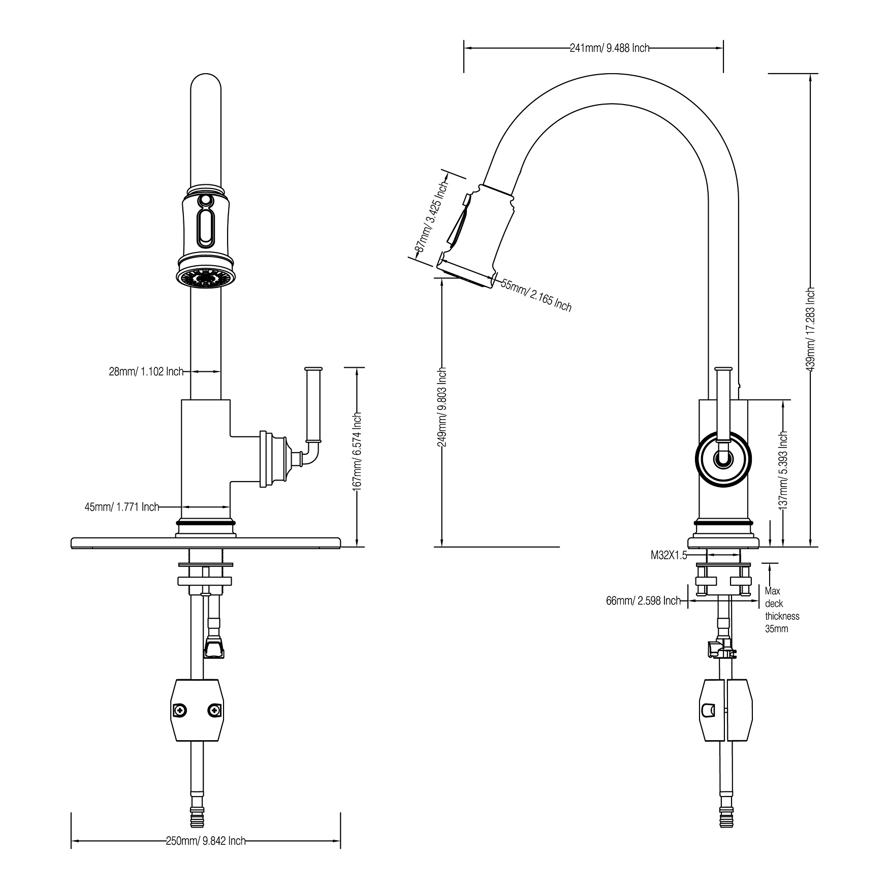 pull out kitchen faucet