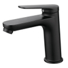 SLY Chrome Square Design Single Cold Tap Black Basin Faucet Bathroom Tap Zinc Alloy Sink