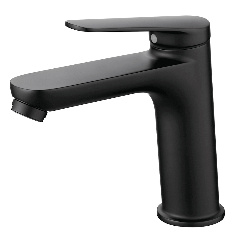 SLY Chrome Square Design Single Cold Tap Black Basin Faucet Bathroom Tap Zinc Alloy Sink