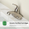 Samliyu 4 Inch Single Handle Bathroom Sink Taps Basin Mixer Faucet And Fixtures