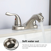 SLY Double Handle Double Hole Centerset Lavatory Faucet Bathroom 4 inch Basin Faucet