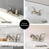 SLY Brushed Nickel New Design Luxury Bathroom Taps Mixer Sink Faucet