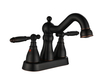 SLY Modern Luxury Double Handle Basin Faucet Bathroom Tap 4 Inch Faucet 