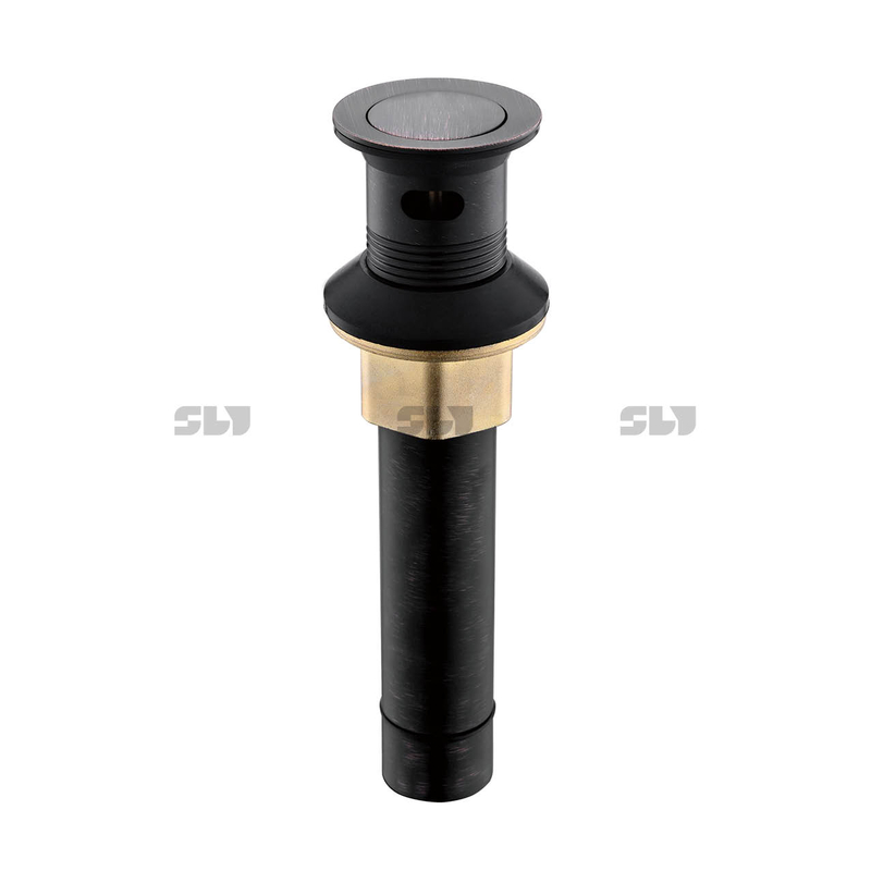 SLY Bathroom Faucet Vessel Sink Drain Stopper, Push Pop Up Drain with Overflow