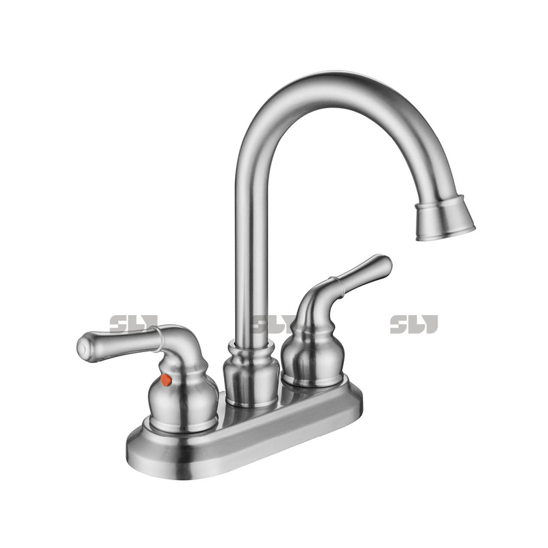 SLY Hot And Cold Water Faucet Dual Handle Basin Faucet Tap Bathroom Mixer