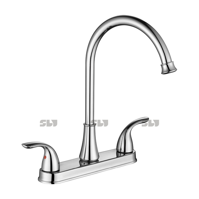 SLY 8 Inches Dual Handle Kitchen Faucet with Chrome