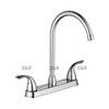 SLY China Factory Contemporary 3 Hole Two Handle Spring Kitchen Faucet