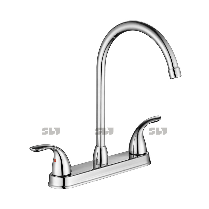 SLY China Factory Contemporary 3 Hole Two Handle Spring Kitchen Faucet