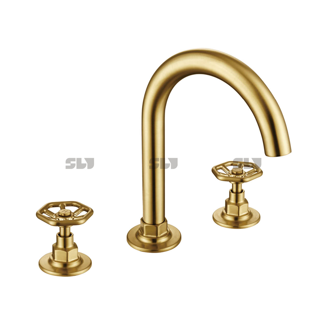 SLY Basin Mixer Faucet Basin Mixer Faucet Widespread Chrome Wash Basin Dual Handle Faucets 