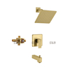 SLY Shower Faucet Wall Mounted Shower Mixer Faucet System Set Two Function 