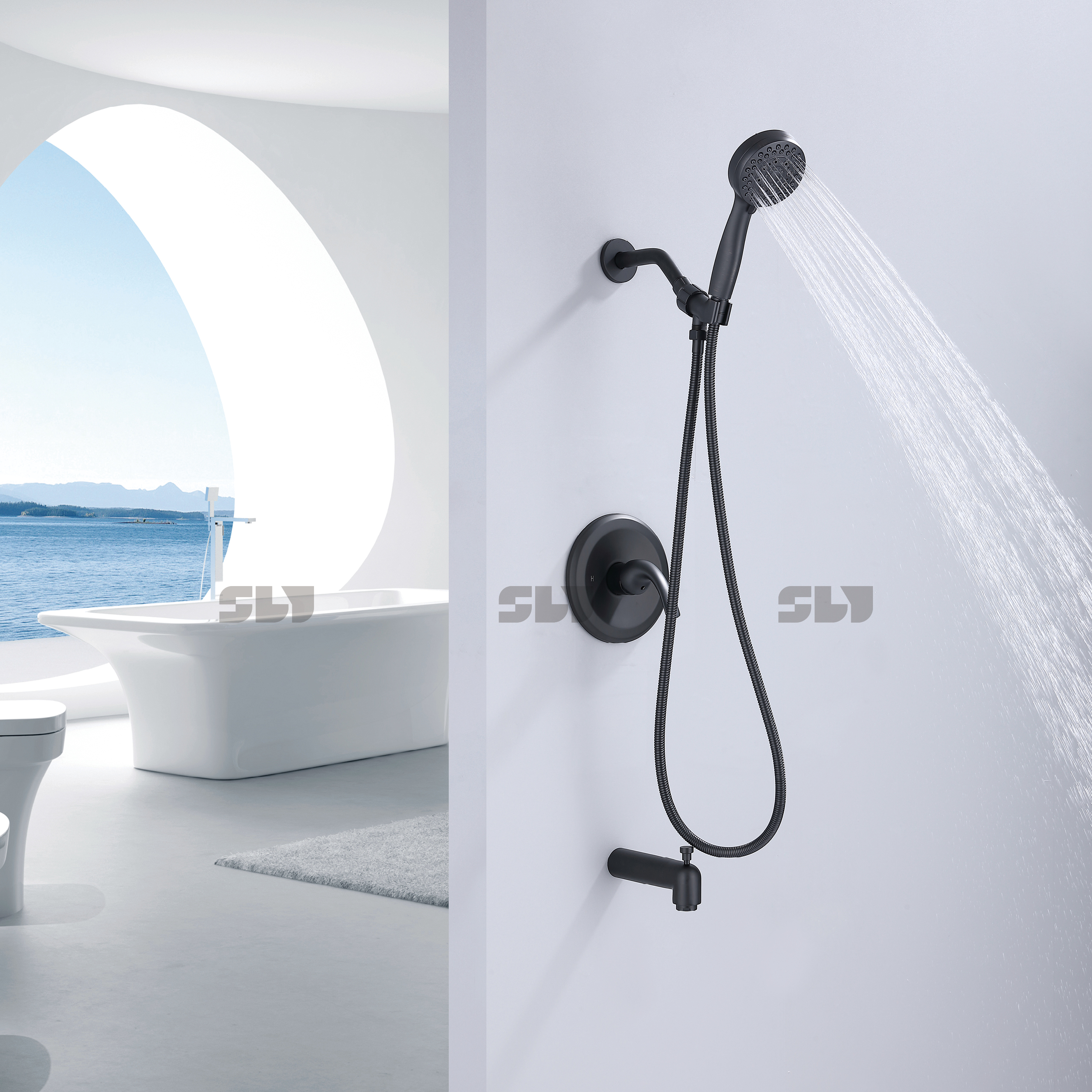 Shower Combo Set Bathroom Shower Trim Kit